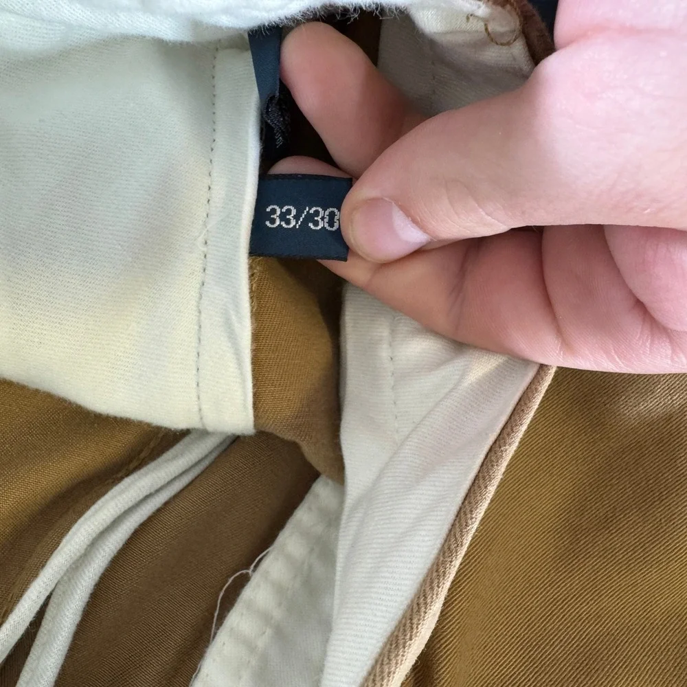 Vintage Polo Ralph Lauren Prospect Pant Men's 33x30 Tan Chino Preppy Clean
